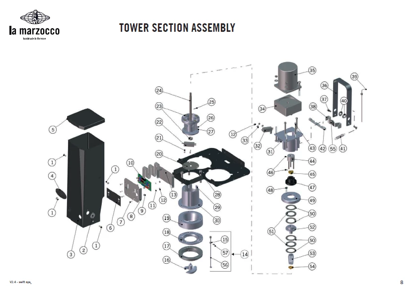 Espresso Doctor LM Control 2 Button Type G La Marzocco Parts 1 Espresso Doctor LM Control 2 Button Type G La Marzocco Parts