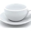 Espresso Doctor White Bowl Cappuccino Cup & Saucer