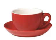 Espresso Doctor Red Jumbo Cup Bowl & Saucer Coffee Accessories / Jugs / Cups & Saucers