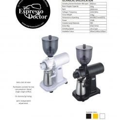 The Espresso Doctor Espresso Doctor Grinders Espresso Doctor Mini Deli Grinder MESSINA ED10
