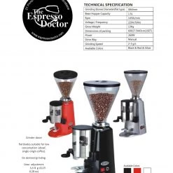 The Espresso Doctor Espresso Doctor Grinders Espresso Doctor MILAN ED008 Professional Grinder