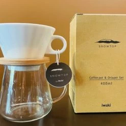 The Espresso Doctor SNOW TOP By Iwaki Coffee Pot & Dripper Set 400ml Coffee Press