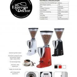 The Espresso Doctor Espresso Doctor VENICE ED009 Electronic Professional Grinder